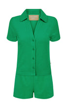 Load image into Gallery viewer, Araminta James - Terry Slim Fit Shirt Set Tropical Green