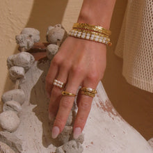 Load image into Gallery viewer, Arms Of Eve - Riviera Gold and Pearl Ring