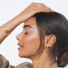Load image into Gallery viewer, Arabella Gold Hoop Earrings