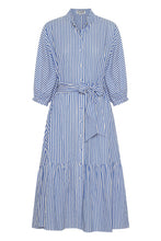 Load image into Gallery viewer, Bohemian Traders Dolman Shirt Dress - Blue