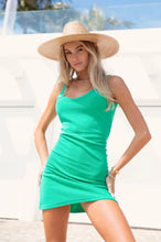 Load image into Gallery viewer, Araminta James - Seaside Mini Terry Dress Tropical Green