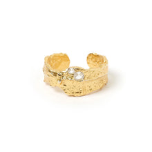Load image into Gallery viewer, Anya Gold and White Ring