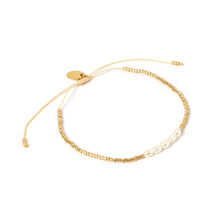 Load image into Gallery viewer, Seline Gold and Pearl Bracelet