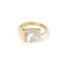 Load image into Gallery viewer, Cleo Gold and Mother of Pearl Ring