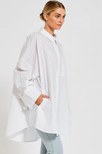 Load image into Gallery viewer, Bohemian Traders Oversized Shirt - White Cotton