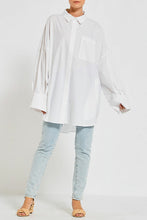 Load image into Gallery viewer, Bohemian Traders Oversized Shirt - White Cotton
