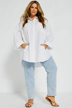 Load image into Gallery viewer, Bohemian Traders Oversized Shirt - White Cotton