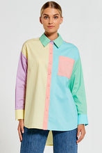 Load image into Gallery viewer, Bohemian Traders Boyfriend Shirt - Block Multi