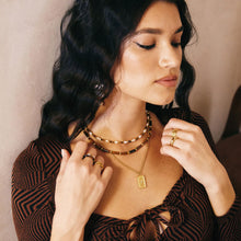 Load image into Gallery viewer, Dante Pearl and Tiger's Eye Necklace