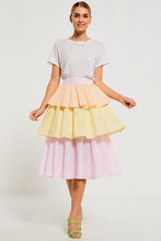 Load image into Gallery viewer, Rara Midi Skirt - Orange Stripe