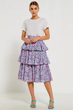 Load image into Gallery viewer, Tiered Midi Skirt - Jewel Floral