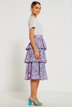 Load image into Gallery viewer, Tiered Midi Skirt - Jewel Floral