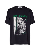 Load image into Gallery viewer, Ena Pelly Cheetah Tee - Washed Black