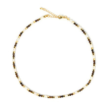 Load image into Gallery viewer, Dante Pearl and Tiger's Eye Necklace