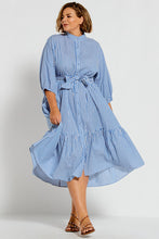 Load image into Gallery viewer, Bohemian Traders Dolman Shirt Dress - Blue