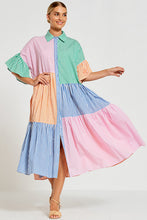Load image into Gallery viewer, Bohemian Traders Genoa Midi Dress - Multi Stripe