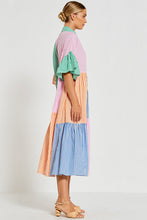 Load image into Gallery viewer, Bohemian Traders Genoa Midi Dress - Multi Stripe