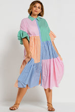 Load image into Gallery viewer, Bohemian Traders Genoa Midi Dress - Multi Stripe