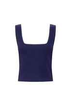 Load image into Gallery viewer, Fitted Knit Top - Navy