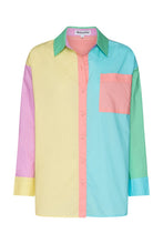 Load image into Gallery viewer, Bohemian Traders Boyfriend Shirt - Block Multi
