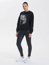 Load image into Gallery viewer, Ena Pelly Cheetah Sweater - Washed Black
