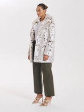 Load image into Gallery viewer, Ena Pelly Minimalist Faux Fur Jacket - Snow Leopard