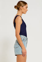 Load image into Gallery viewer, Fitted Knit Top - Navy