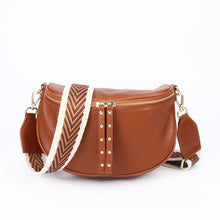 Load image into Gallery viewer, Crossbody Bag – Tan/Gold