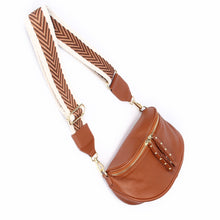 Load image into Gallery viewer, Crossbody Bag – Tan/Gold