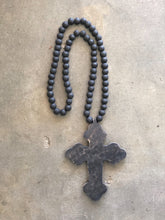 Load image into Gallery viewer, Wooden Beaded Cross