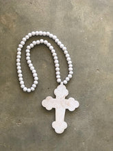 Load image into Gallery viewer, Wooden Beaded Cross
