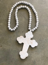Load image into Gallery viewer, Wooden Beaded Cross