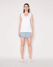 Load image into Gallery viewer, Jac and Mooki Essential Scoop Tank - White
