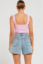 Load image into Gallery viewer, Fitted Cropped Knit Top - Lilac