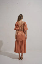 Load image into Gallery viewer, Mon Renn - Elate Midi Dress - Terracotta Lustre