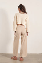 Load image into Gallery viewer, Mon Renn - Pacific Knit Cardigan in Cream and Rosewood