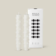 Load image into Gallery viewer, Polka Candle Duo - White