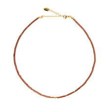 Load image into Gallery viewer, Ruben Gemstone Necklace - Gold Glidstone