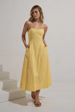 Load image into Gallery viewer, Mon Renn Radiate Midi Dress - Lemon Sorbet