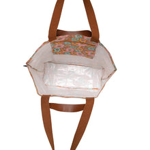 Load image into Gallery viewer, Kollab - Shopper Tote Retro Aqua Floral