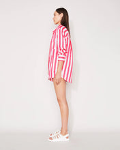 Load image into Gallery viewer, Jac and Mooki Everyday Shirt - Rouge Red Stripe