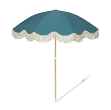 Load image into Gallery viewer, Salty Shadows - Teal Beach Umbrella