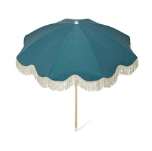 Load image into Gallery viewer, Salty Shadows - Teal Beach Umbrella