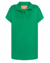 Load image into Gallery viewer, Araminta James - Terry Polo Dress Tropical Green