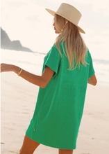Load image into Gallery viewer, Araminta James - Terry Polo Dress Tropical Green