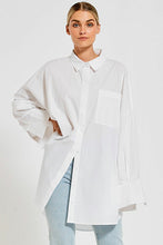 Load image into Gallery viewer, Bohemian Traders Oversized Shirt - White Cotton