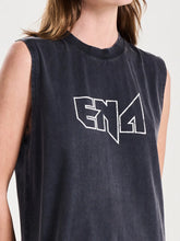 Load image into Gallery viewer, Ena Pelly Logo Muscle Tank Dress - Vintage Black