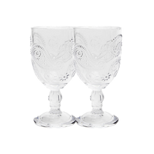 Load image into Gallery viewer, Wandering Folk Goblet Glass Set of 2