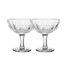Load image into Gallery viewer, Wandering Folk Margarita Glass Set of 2