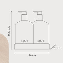 Load image into Gallery viewer, Wash &amp; Lotion Duo + Tray - Cungelella Art, Wattle &amp; Native Moss